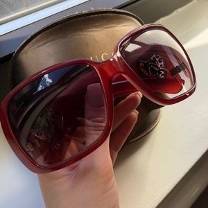 Gucci Vintage Red Sunglasses